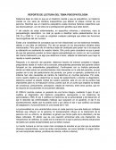 REPORTE DE LECTURA DEL TEMA PSICOPATOLOGÍA
