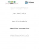 EJERCICIOS ESTRUCTURAS LINEALES