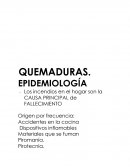 QUEMADURAS. EPIDEMIOLOGÍA