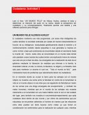 Reseña Un mundo Feliz