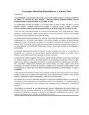 Tecnologías Alternativas Sustentables en la Industria Textil