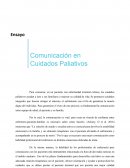 Ensayo de comunicación en cuidados paleativos