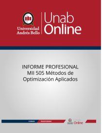 Metodos de optimizacion aplicados. Página 1