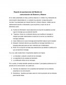 Reporte de aportaciones del Modelo de comunicación de Shannon y Weaver
