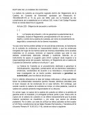 RUPTURA DE LA CADENA DE CUSTODIA