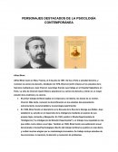 PERSONAJES DESTACADOS DE LA PSICOLOGÍA CONTEMPORÁNEA