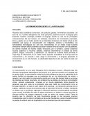 LA COMUNICACIÓN ESCRITA Y LA VIRTUALIDAD