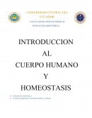 INTRODUCCION AL CUERPO HUMANO Y HOMEOSTASIS