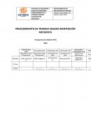 PROCEDIMIENTO DE TRABAJO SEGURO MANTENCIÓN MECAINICA