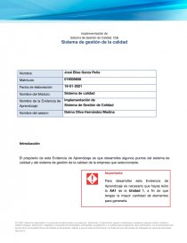 Implementando un sistema de gestión de calidad. Página 1