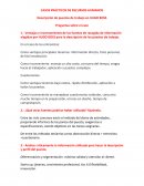 CASOS PRÁCTICOS DE RECURSOS HUMANOS. Descripción de puestos de trabajo en HUGO BOSS