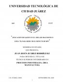 Aplicación de kaizen en el área de diagnostico linea 7d, para reducir el defecto bumpy