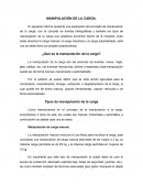 Manipulación de la carga
