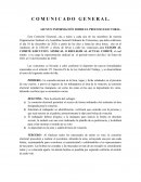 COMUNICADO GENERAL