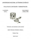 EL DEPORTE RELACIONADO CON LA CONSULTORÍA