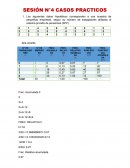 ESTADISTICA. SESIÓN N°4 CASOS PRACTICOS