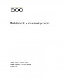 Reclutamiento y selección de personas