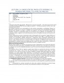 MEDICIÓN DEL PRODUCTO INTERNO, EL INGRESO NACIONAL Y EL NIVEL DE PRECIOS