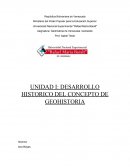 Desarollo de la geohistoria