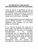 DE REPENTE EL MAR RUCITO RESTABLECIENDO UNA PAZ DURADERA