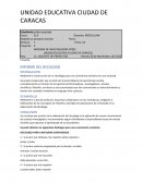 INFORME DE INVESTIGACION N°003 UNIDAD EDUCATIVA CIUDAD DE CARACAS