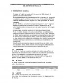 Borrador de plan de operaciones de emergencia del distrito de Trujillo