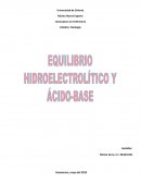 Equilibrio Hidroelectrolítico y Ácido- Base