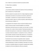 Diseño de un proceso de evaluación de proyectos sociales