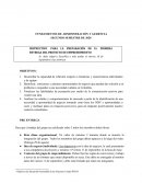 INSTRUCTIVO PARA LA PREPARACIÓN DE lA PRIMERA ENTREGA DEL PROYECTO DE EMPRENDIMIENTO