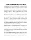 Violencia, agresividad y convivencia
