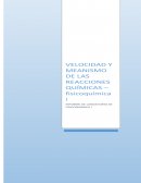 Velocidad y mecanismo de las reacciones quimicas-fisicoquímicas