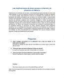Las implicaciones de tener acceso a internet y la situación en México