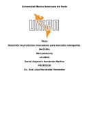 Desarrollo de productos innovadores para mercados emergentes