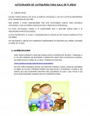 Actividades de catequesis para sala de 5 años