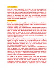 Libro sobre la ecología. Página 1