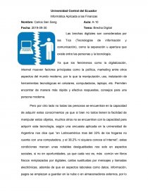 Informática Aplicada a las Finanzas. Página 1