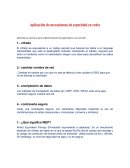 Aplicación de mecanismos de seguridad en redes