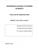 Creer saber y conocer: lectura
