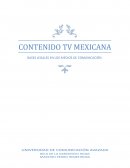 Análisis Conrenido TV Mexicana