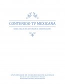 Análisis Conrenido TV Mexicana