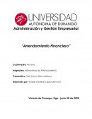 Arrendamiento Financiero