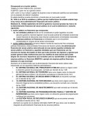 Presupuesto en el sector público