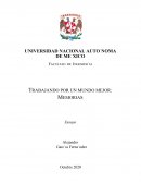 TRABAJANDO POR UN MUNDO MEJOR: MEMORIAS