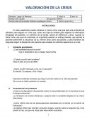 VALORACIÓN DE LA CRISIS