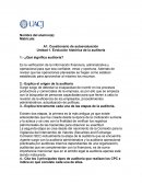 Cuestionario de autoevaluación¿Qué significa auditoría?