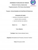 Informe estadístico del Hotel Marriott Villahermosa