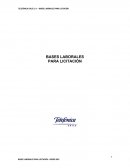 TELEFÓNICA CHILE S. A. – BASES LABORALES PARA LICITACIÓN