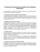 Frameworks de arquitectura de software más ultilizados actualmente