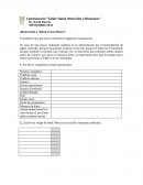 Cuestionario “Taller Salud, Nutrición y Bienestar”