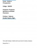 Análisis del caso Carver Candy company